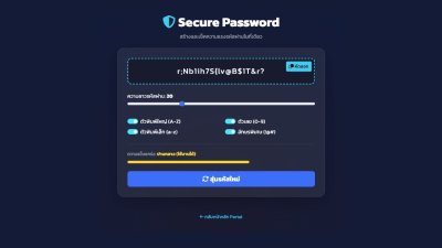 วิธีสร้างรหัสผ่านปลอดภัย